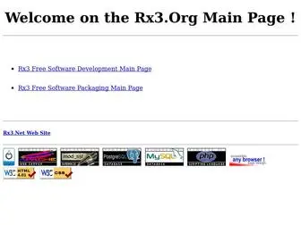 RX3.org(Main Page) Screenshot