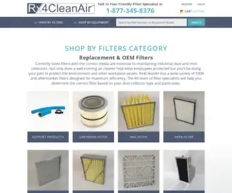 RX4Cleanair.com(Industrial Replacement Filters) Screenshot