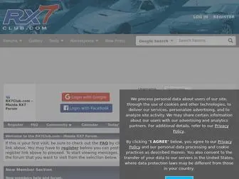 RX7Club.com(Mazda RX7 Forum) Screenshot