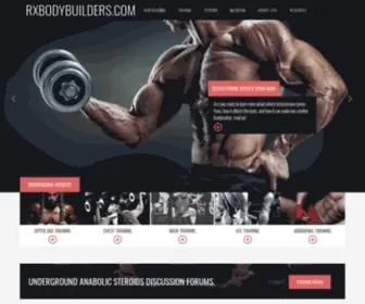 Rxbodybuilders.com(Bodybuilding Information) Screenshot