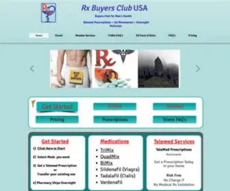 Rxbuyersclubusa.com(Buy Trimix Online) Screenshot