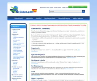 Rxesdoc.com(Comprar Medicamentos Genéricos online en España sin receta) Screenshot