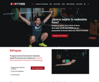 Rxfitters.com(Página para atletas de CrossFit) Screenshot