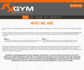 RXGYmsoftware.com(One Gym Software as Prescribed by Gym Owners) Screenshot