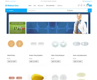 Rxmedicam.com(RX Medicam Store) Screenshot