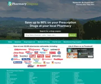 RXpharmacycoupons.com(Free Drug Coupons) Screenshot