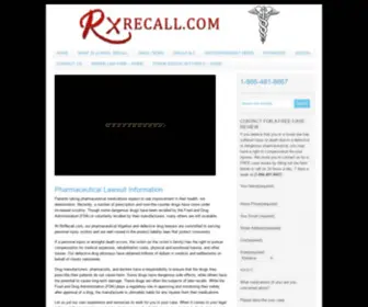 Rxrecall.com(Drug Recalls) Screenshot