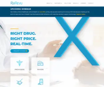 Rxrevu.com(Prescription Price Transparency at the Point) Screenshot