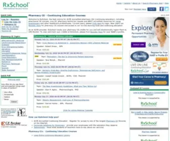 RXSchool.com(Pharmacy CE) Screenshot