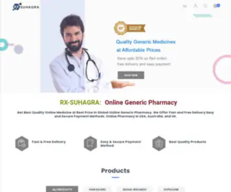 Rxsuhagra.com(Online Pharmacy) Screenshot