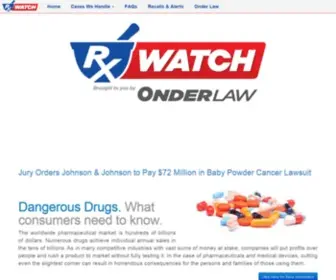 Rxwatch.com(Information about dangerous drugs and medical device lawsuits from) Screenshot