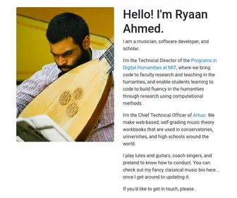 Ryaanahmed.com(Ryaan Ahmed) Screenshot