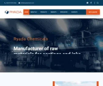 Ryadachem.com(Raw Materials & Additives) Screenshot