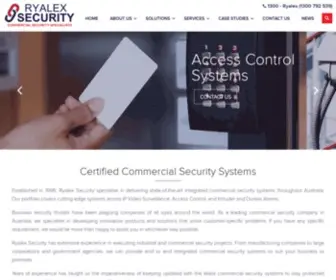 Ryalex.com.au(Commercial Security Systems) Screenshot