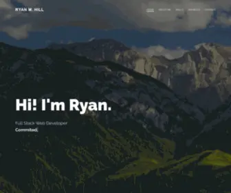 Ryan-Hill.dev(Ryan Hill's Portfolio) Screenshot