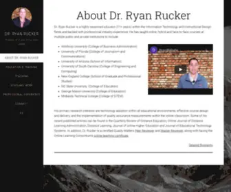 Ryandrucker.com(Professor of IT and Instructional Design) Screenshot