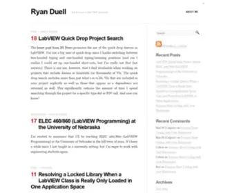 Ryanduell.com(Ryan Duell) Screenshot