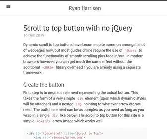 Ryanharrison.co.uk(Ryan Harrison) Screenshot
