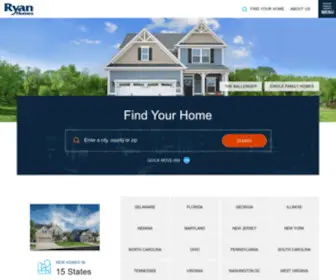 Ryanhomes.com(Buy New Construction Homes for Sale) Screenshot