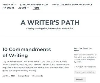 Ryanlanz.com(Sharing writing tips) Screenshot