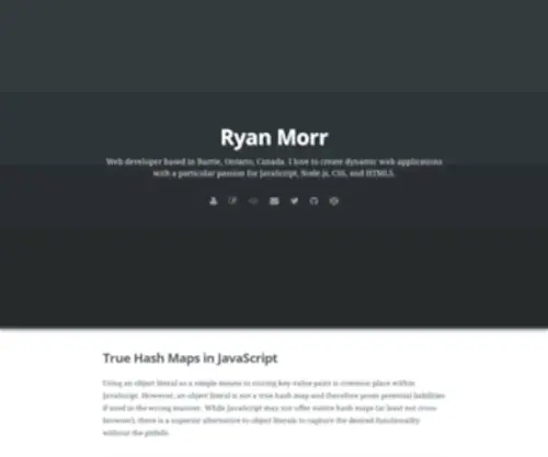 Ryanmorr.com(Ryanmorr) Screenshot