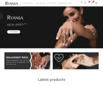 Ryansa.com(Buy Silver Jewellery Online) Screenshot