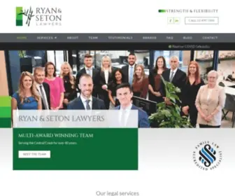 Ryansetonlaw.com.au(Ryan & Seton Lawyers) Screenshot