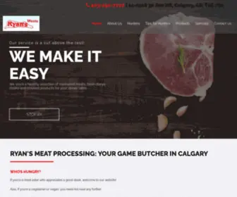 Ryansmeats.com(Ryan’s Meats in Calgary) Screenshot