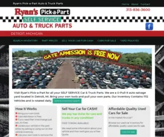 Ryanspickapart.com(Auto Parts and Truck Parts) Screenshot