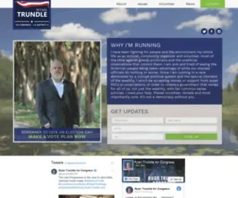 Ryantrundle.com(Ryan Trundle For Congress) Screenshot