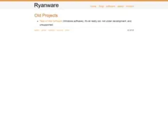 Ryanware.com(Projects by Ryan Martinsen) Screenshot