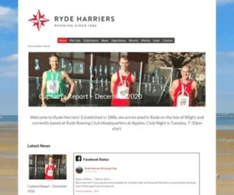 Rydeharriers.co.uk(Ryde Harriers) Screenshot