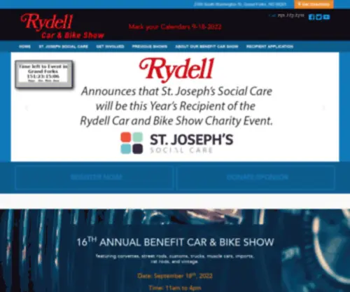 Rydellcarshow.com(The Rydell Car & Bike Show) Screenshot