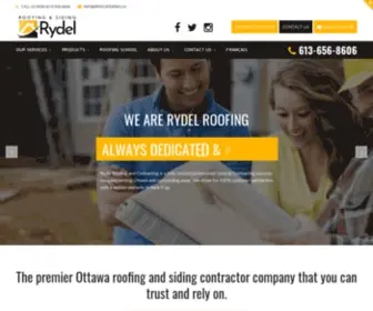 Rydelroofing.ca(The Best Roofing & Siding Company) Screenshot
