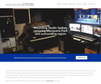 Ryderecordingstudio.com.au(Professional Audio Production) Screenshot