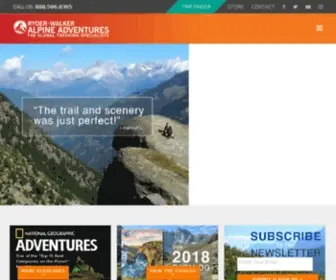 Ryderwalker.com(Ryder-Walker Hiking Tours) Screenshot