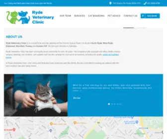 Rydevet.com.au(Ryde Veterinary Clinic) Screenshot