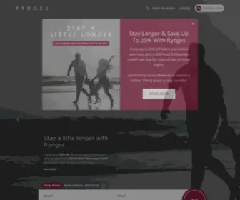 RYdges.com(Rydges Hotels & Resorts) Screenshot