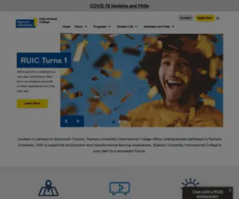 Ryersonuic.ca(Ryerson University International College) Screenshot