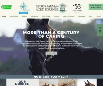 Ryerss.com(Aged Equine Horse Farm) Screenshot