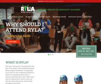 Ryla5240.org(Rotary District 5240) Screenshot