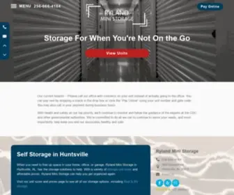 Rylandministorage.com(Self Storage Units Huntsville) Screenshot