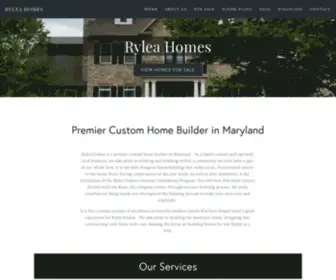 Ryleahomes.com(Custom Home Builder in MD) Screenshot