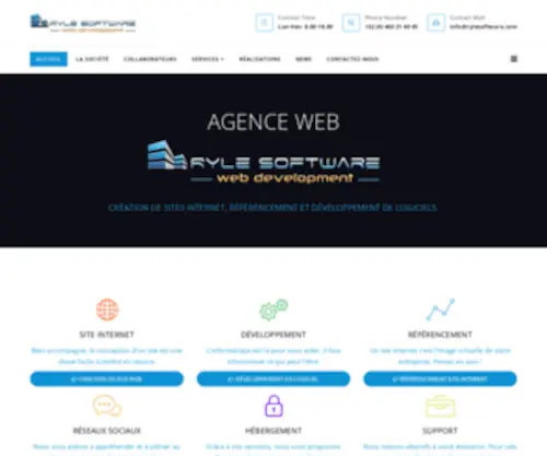 Rylesoftware.com(Agence de création de site internet à Charleroi) Screenshot