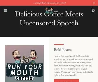 RYmcoffee.com(Run Your Mouth Coffee) Screenshot