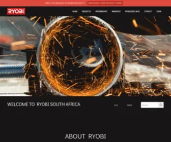 Ryobi.co.za(RYOBI Africa) Screenshot