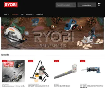 Ryobishop.co.za(Ryobi Shop Online) Screenshot