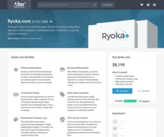 Ryoka.com(An elegant name with ambitious goals. Perfect for business ideas like a repair service) Screenshot