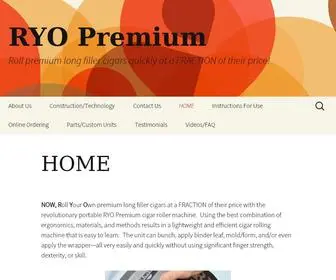 Ryopremium.com(Cigar Rolling Machine Supplier) Screenshot