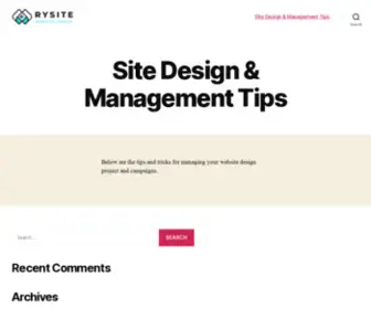 Rysite.com(Site Design & Management) Screenshot